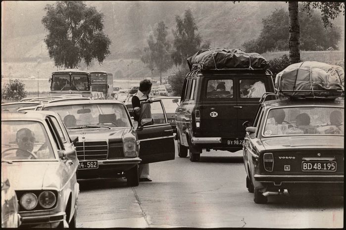 Ausstellung „Gastarbajteri. 40 Jahre Arbeitsmigration“ (Initiative Minderheiten/Wien Museum, 2004). Aus der Station „Gastarbeiterroute“ von Peter Payer. Fotoarchiv Kleine Zeitung, Graz  Mit freundlicher Genehmigung der Initiative Minderheiten
