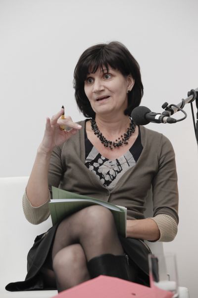 Diskussionsabend zum Raumordnungsgesetz – Hofrätin Mag. Andrea Teschinegg (Leiterin der Fachabteilung 13B – Bau-/Raumplanung)