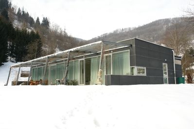 Passivhaus Lilienfeld Axonometrie von Süd-Osten | gup architekten