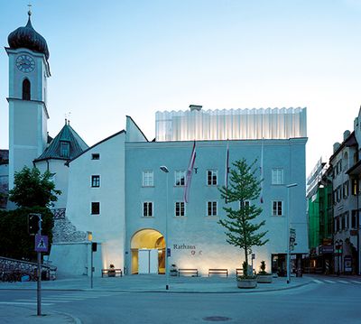 Vergangenheit-Gegenwart_Rathaus-Kufstein