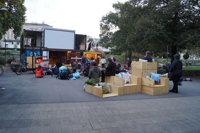 Das Mobile Stadtlabor am Karlsplatz