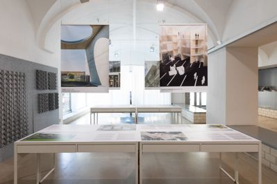 Ausstellungsansichten "Fortschritt zu Wohnbau"