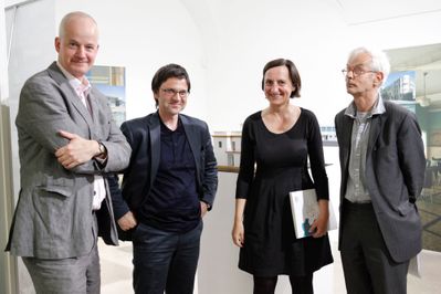 Kai Vöckler, Dieter Spath, Heidi Pretterhofer, Joost Meuwissen (v.l.n.r)