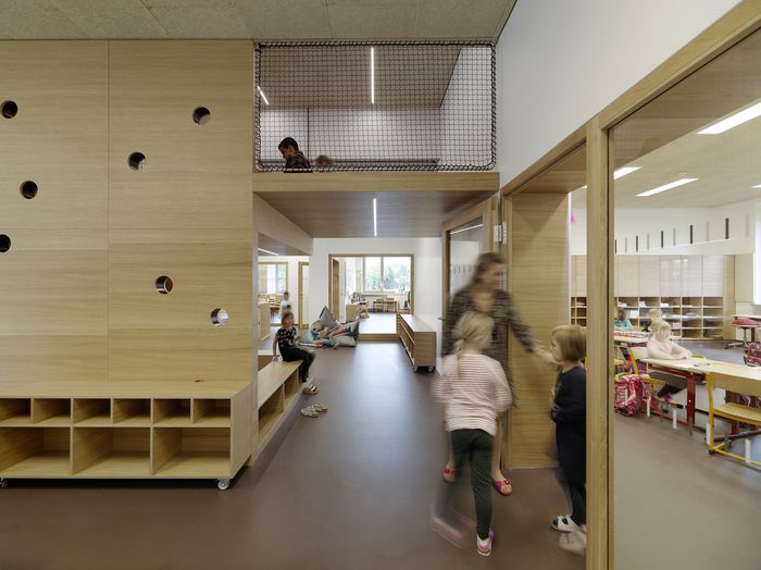 Bildungscampus Zeltweg, Zeltweg; Bauherr:in: Stadtgemeinde Zeltweg Immobilien GmbH & Co KG; Architektur: ARGE reitmayr architekten – balloon architekten ZT-OG