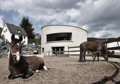 Rückseite Villa F von Christoph Hesse Architekten in Titmaringhausen, Deutschland