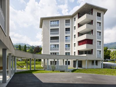 ORTE_Ausstellung_ Wie gehts Alter_ Alterswohnungen Blumenfeld in Altstaetten Planung Gaeumann Luedi von der Ropp Architekten SIA