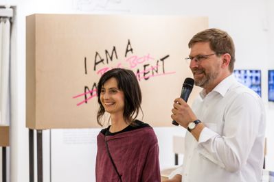 Ausstellungseröffnung Architecture After the Future, Kuratorin Ana Jeinić, Markus Bogensberger, GF HDA