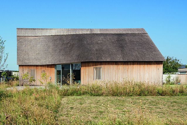 Einfamilienhaus mit Schilfdach, Weiden am See - Preisträger Burgenland