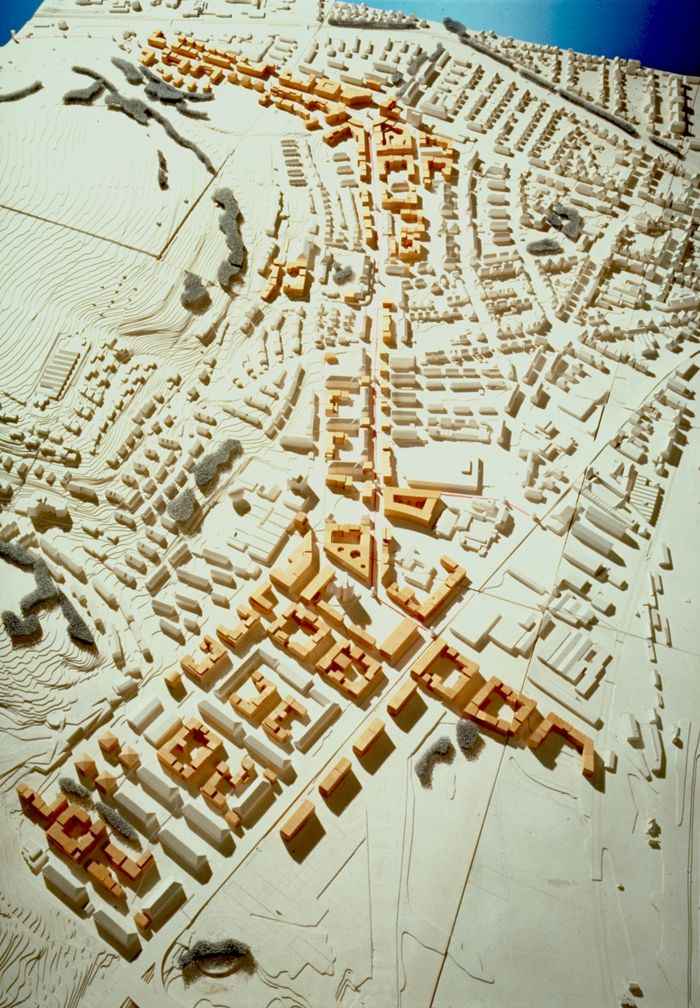 Südstadt/Franz. Viertel in Tübingen, Modellfoto
